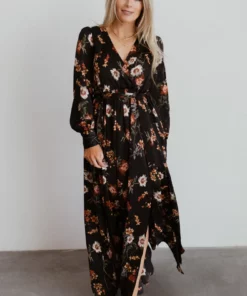 BB Custom Dresses Jenna Maxi Dress | Black Floral 8 BB Custom Dresses Jenna Maxi Dress | Black Floral