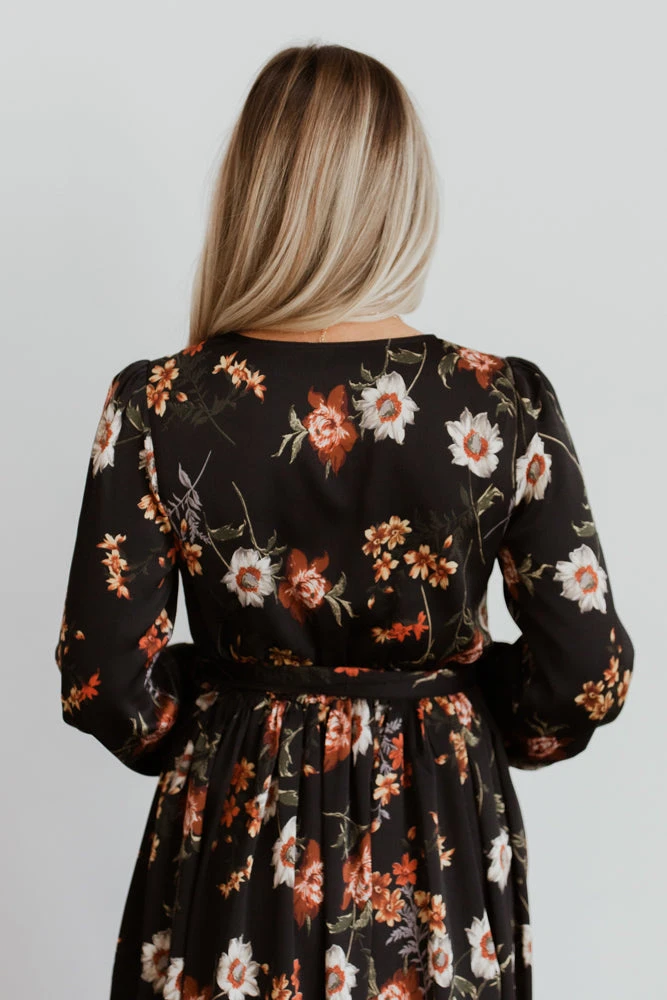 BB Custom Dresses Jenna Maxi Dress | Black Floral 5 BB Custom Dresses Jenna Maxi Dress | Black Floral