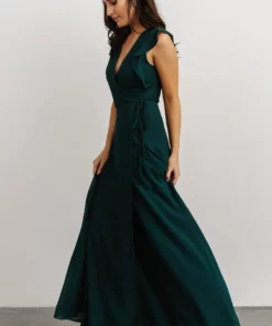 Soi Saya Wrap Maxi Dress | Hunter Green 8 Soi Saya Wrap Maxi Dress | Hunter Green