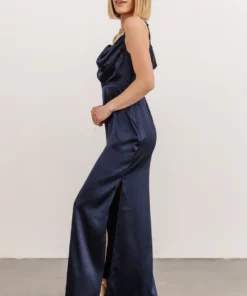 SL Sydney Satin Gown | Navy Dresses
