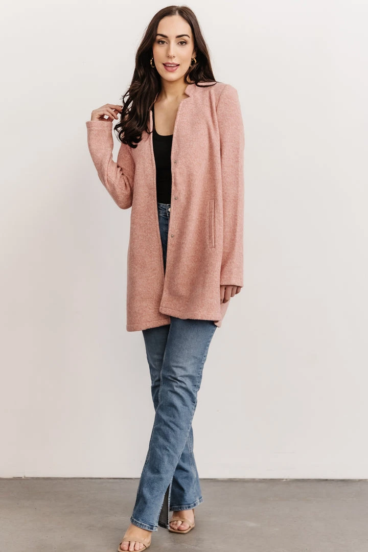 BS Tops Knoll Notch Jacket | Vintage Rose 1 BS Tops Knoll Notch Jacket | Vintage Rose