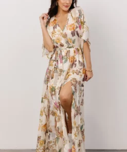 AK Corinth Maxi Dress | Jacquard Multi Floral Dresses