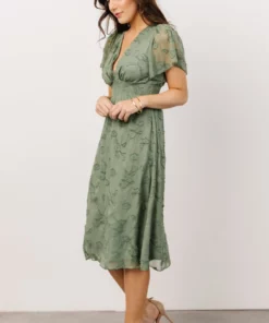 RR June Smocked Midi Dress | Green Dresses 15 RR June Smocked Midi Dress | Green Dresses