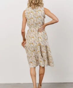 HAY Annie Ruffle Midi Dress | Yellow Floral 13 HAY Annie Ruffle Midi Dress | Yellow Floral