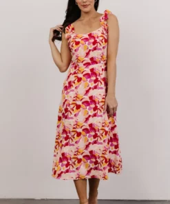 SL Salzburg Tank Midi Dress | Pink Multi Floral Dresses