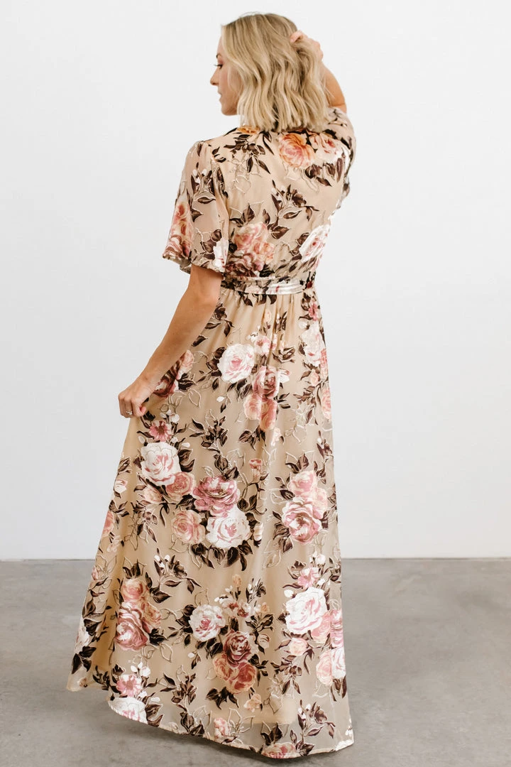 BB Custom Dresses Uma Velvet Maxi Dress | Floral Shimmer 6 BB Custom Dresses Uma Velvet Maxi Dress | Floral Shimmer