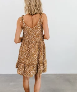 HAY Kim Mini Dress | Camel Floral Dresses