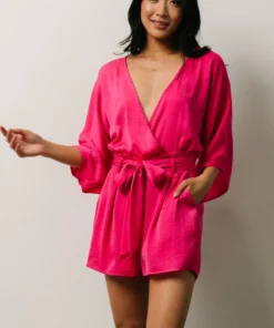 DD Vacation Joan Romper | Fuchsia