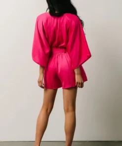 DD Vacation Joan Romper | Fuchsia
