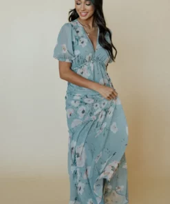 BB Custom Santorini Maxi Dress | Blue Floral Dresses 23 BB Custom Santorini Maxi Dress | Blue Floral Dresses