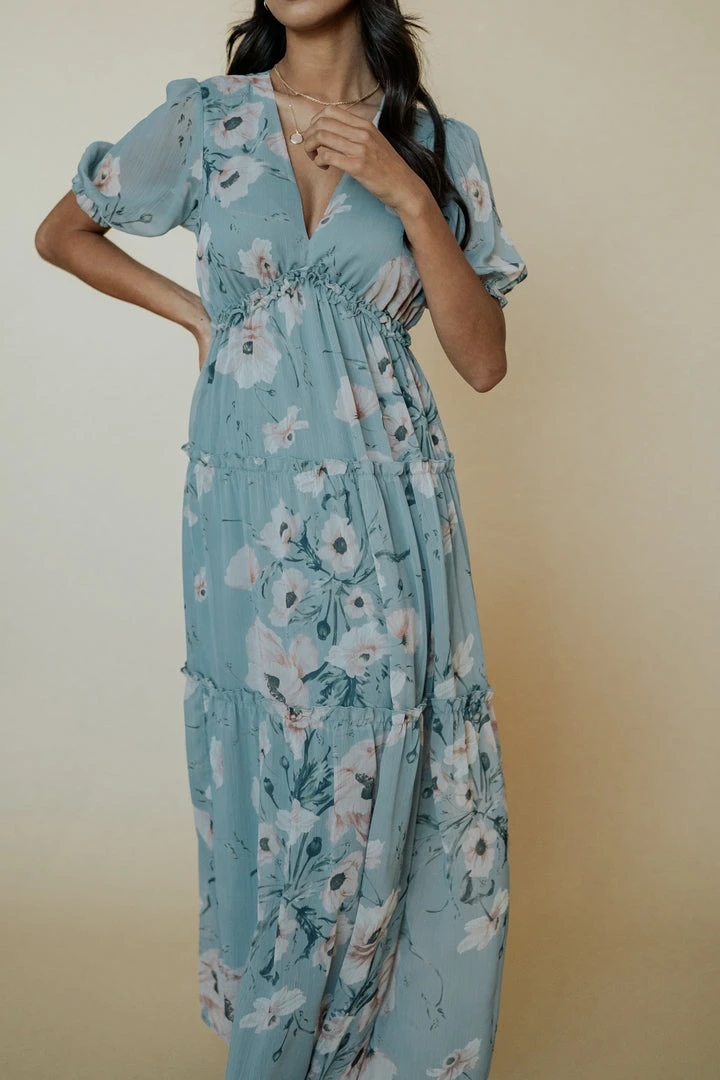 BB Custom Santorini Maxi Dress | Blue Floral Dresses 11 BB Custom Santorini Maxi Dress | Blue Floral Dresses