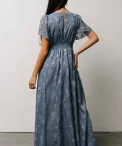 RR Dresses Evelyn Smocked Maxi Dress | Blue