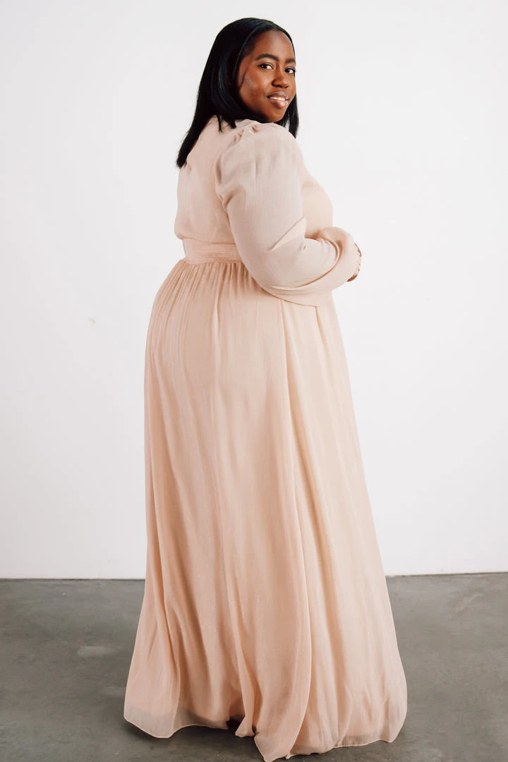 RR Juliette Shimmer Maxi Dress | Champagne 9 RR Juliette Shimmer Maxi Dress | Champagne