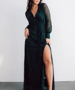 BB Custom Abigail Sparkle Gown | Emerald Dresses