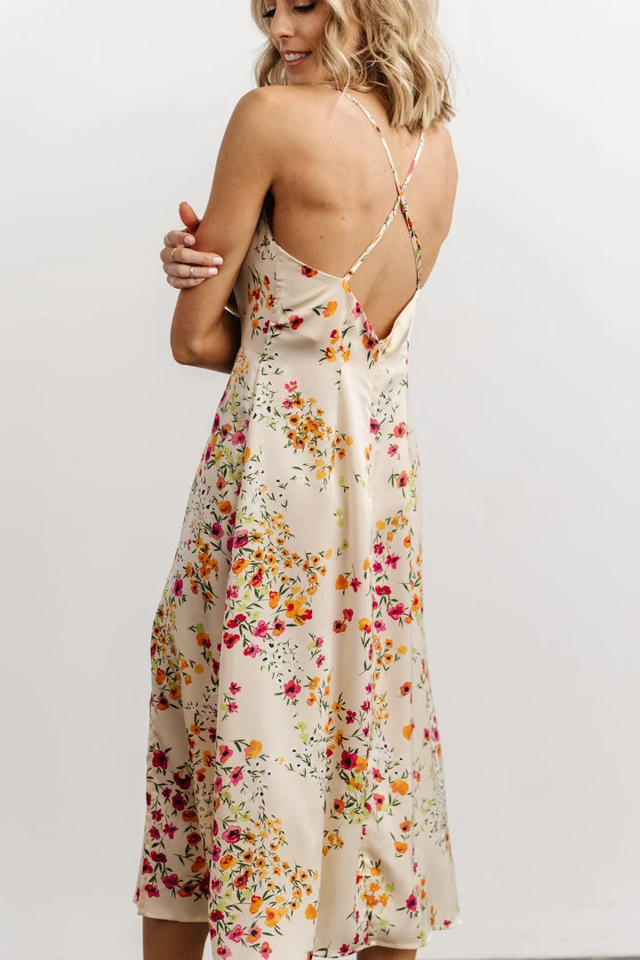 Dresses Agnes Slip Midi Dress | Cream + Multi Floral 5 Dresses Agnes Slip Midi Dress | Cream + Multi Floral