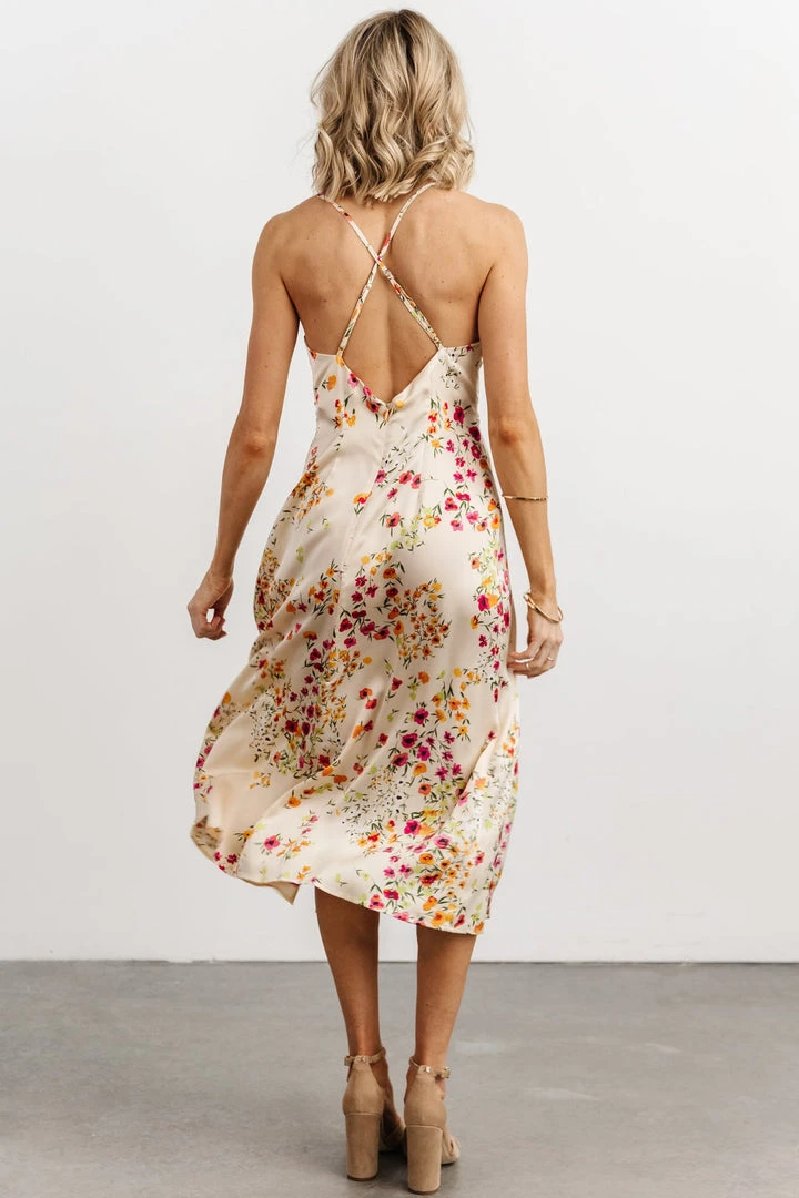 Dresses Agnes Slip Midi Dress | Cream + Multi Floral 2 Dresses Agnes Slip Midi Dress | Cream + Multi Floral