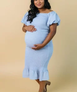 RR Dresses Alana Smocked Midi Dress | Blue 13 RR Dresses Alana Smocked Midi Dress | Blue