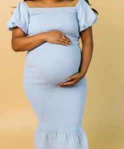 RR Dresses Alana Smocked Midi Dress | Blue 16 RR Dresses Alana Smocked Midi Dress | Blue