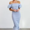 RR Dresses Alana Smocked Midi Dress | Blue