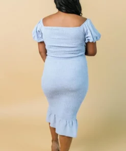 RR Dresses Alana Smocked Midi Dress | Blue 15 RR Dresses Alana Smocked Midi Dress | Blue