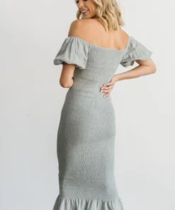 RR Alana Smocked Midi Dress | Sage Dresses
