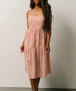 BS Dresses Alaska Open Tie Back Midi Dress | Clay