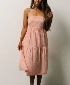 BS Dresses Alaska Open Tie Back Midi Dress | Clay 10 BS Dresses Alaska Open Tie Back Midi Dress | Clay