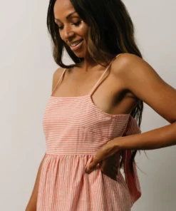 BS Dresses Alaska Open Tie Back Midi Dress | Clay 11 BS Dresses Alaska Open Tie Back Midi Dress | Clay