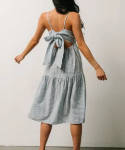 BS Dresses Alaska Open Tie Back Midi Dress | Sky Blue