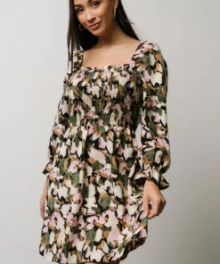 BS Dresses Alastair Smocked Mini Dress | Multi Print