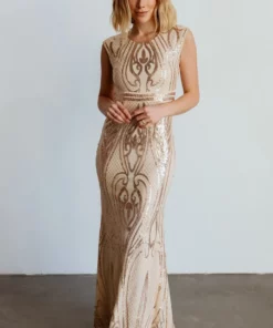 RR Alessia Sequin Gown | Champagne Dresses 11 RR Alessia Sequin Gown | Champagne Dresses