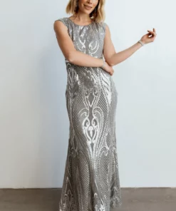 RR Alessia Sequin Gown | Pewter Dresses 15 RR Alessia Sequin Gown | Pewter Dresses