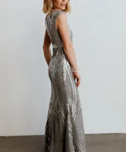 RR Alessia Sequin Gown | Pewter Dresses 16 RR Alessia Sequin Gown | Pewter Dresses