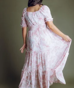 BB Custom Alice Smocked Maxi Dress | Berry Print Dresses