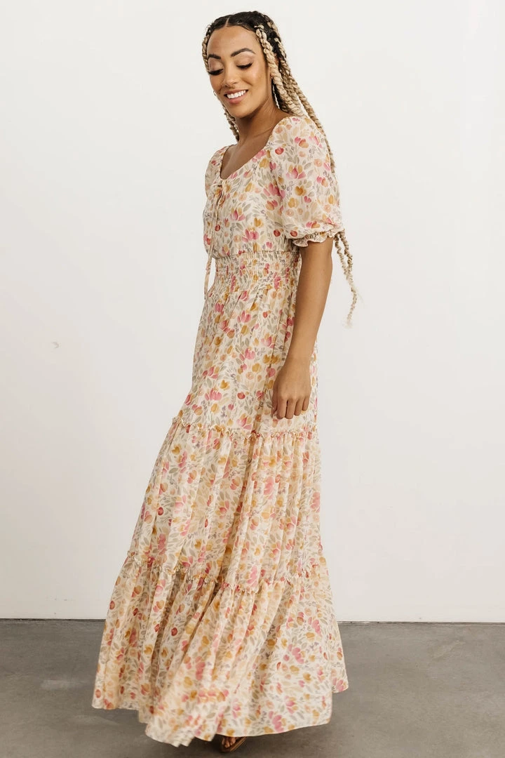 BB Custom Alice Smocked Maxi Dress | Blossom Print Dresses 5 BB Custom Alice Smocked Maxi Dress | Blossom Print Dresses