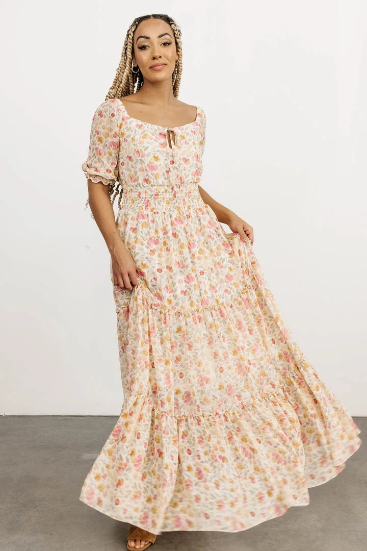 BB Custom Alice Smocked Maxi Dress | Blossom Print Dresses 1 BB Custom Alice Smocked Maxi Dress | Blossom Print Dresses