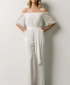 DD Althea Boho Jumpsuit | White Vacation