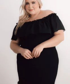 JH Amalfi Smocked Maxi Dress | Black