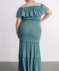 JH Dresses Amalfi Smocked Maxi Dress | Blue