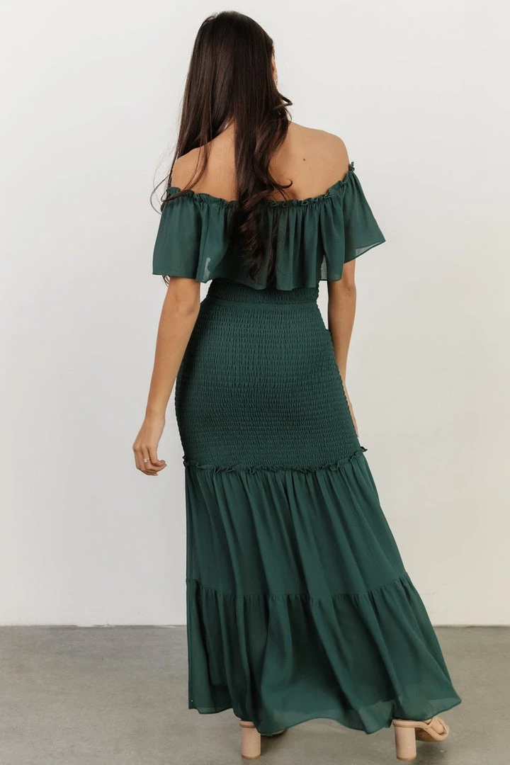 JH Amalfi Smocked Maxi Dress | Green 7 JH Amalfi Smocked Maxi Dress | Green