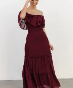 JH Dresses Amalfi Smocked Maxi Dress | Mulberry