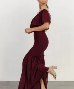 JH Dresses Amalfi Smocked Maxi Dress | Mulberry