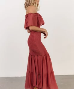 JH Amalfi Smocked Maxi Dress | Rose Dresses