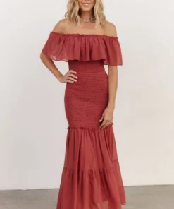 JH Amalfi Smocked Maxi Dress | Rose Dresses