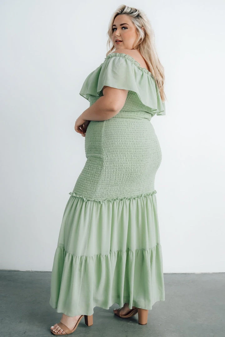 JH Dresses Amalfi Smocked Maxi Dress | Sage 10 JH Dresses Amalfi Smocked Maxi Dress | Sage