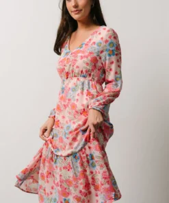 SL Amaretto Midi Dress | Pink + Blue Floral Dresses 14 SL Amaretto Midi Dress | Pink + Blue Floral Dresses
