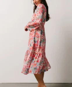 SL Amaretto Midi Dress | Pink + Blue Floral Dresses 13 SL Amaretto Midi Dress | Pink + Blue Floral Dresses