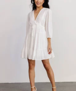 POL Amelia Boho Mini Dress | Off White 9 POL Amelia Boho Mini Dress | Off White