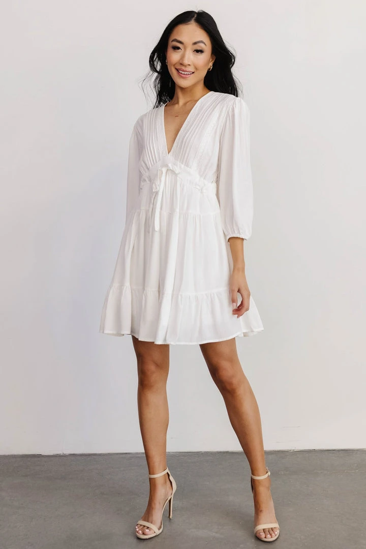 POL Amelia Boho Mini Dress | Off White 3 POL Amelia Boho Mini Dress | Off White
