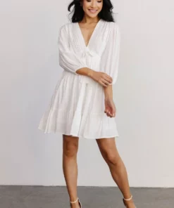 POL Amelia Boho Mini Dress | Off White 13 POL Amelia Boho Mini Dress | Off White